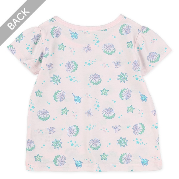 シェルひまわり総柄半袖Tシャツ