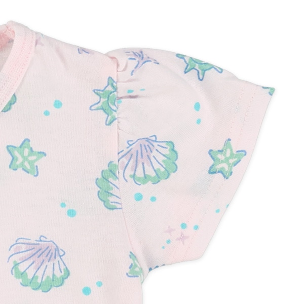 シェルひまわり総柄半袖Tシャツ