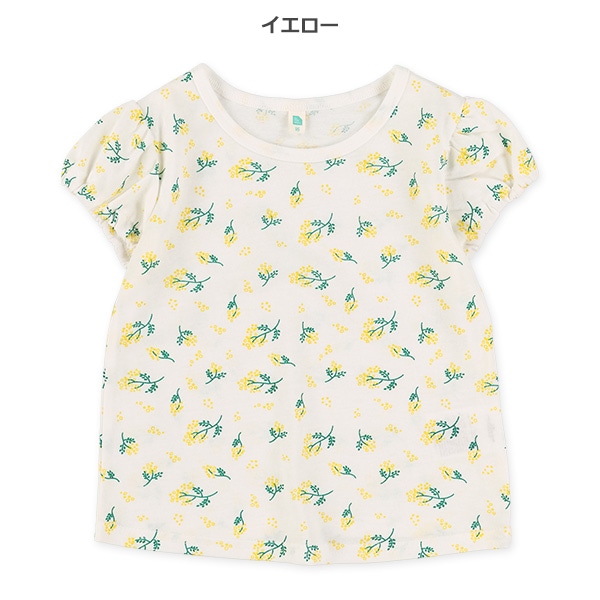 花総柄半袖Tシャツ