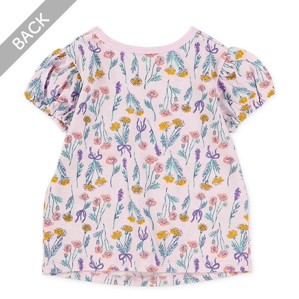 花総柄半袖Tシャツ
