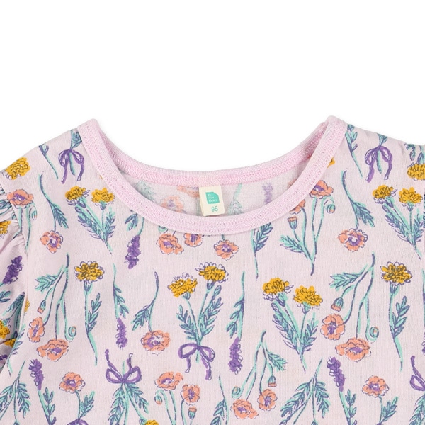 花総柄半袖Tシャツ