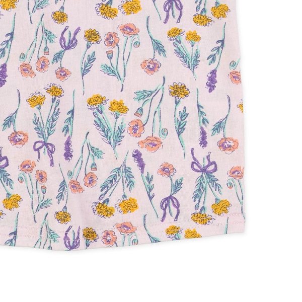 花総柄半袖Tシャツ