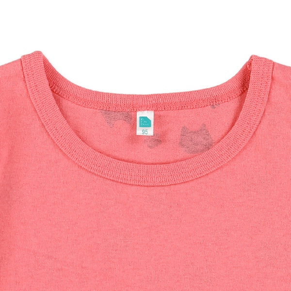 ねこハート後ろ総柄半袖Tシャツ