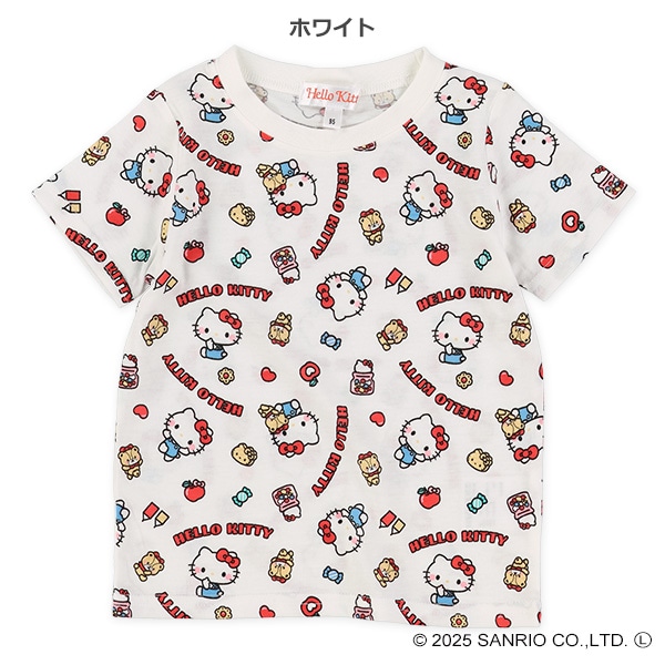 総柄半袖Tシャツ（ハローキティ・サンリオキャラクターズ）