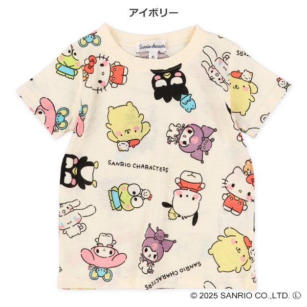 総柄半袖Tシャツ（ハローキティ・サンリオキャラクターズ）