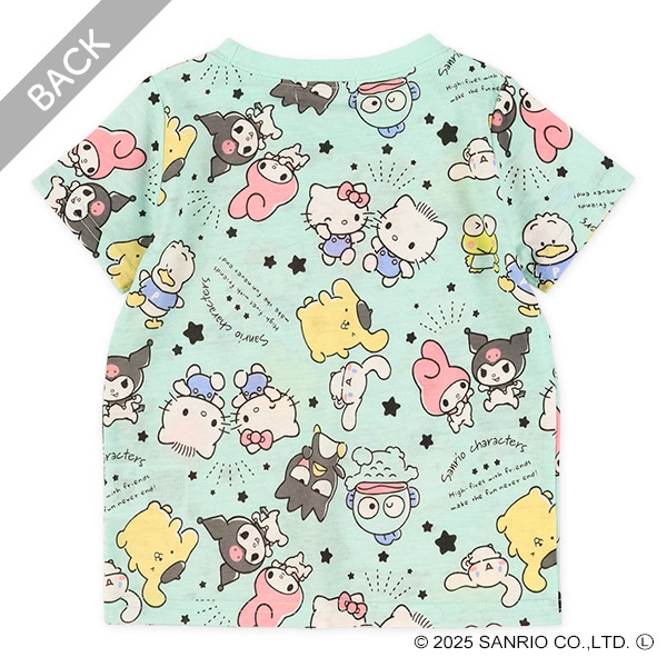 総柄半袖Tシャツ（ハローキティ・サンリオキャラクターズ）