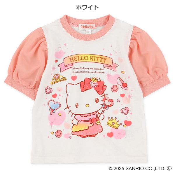 パフスリーブ半袖Tシャツ（ハローキティ）