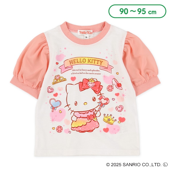 パフスリーブ半袖Tシャツ（ハローキティ）