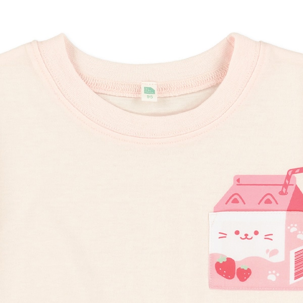 ポケットドリンク肩おちビッグ半袖Tシャツ