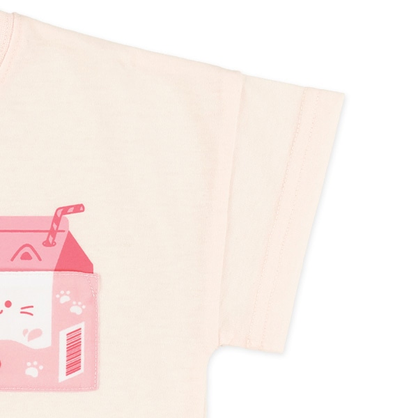 ポケットドリンク肩おちビッグ半袖Tシャツ