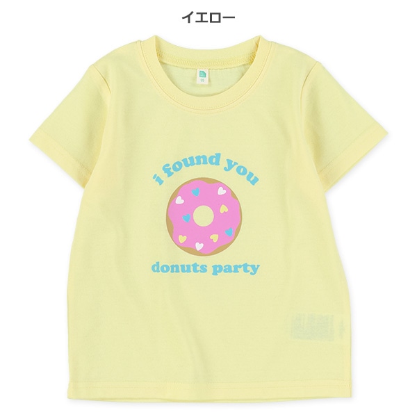 ドーナツ発泡プリント半袖Tシャツ