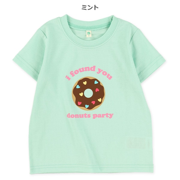 ドーナツ発泡プリント半袖Tシャツ