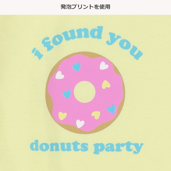 ドーナツ発泡プリント半袖Tシャツ