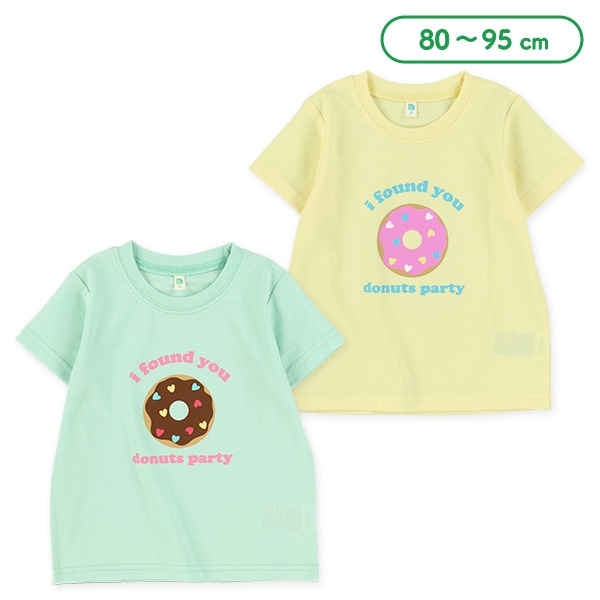 ドーナツ発泡プリント半袖Tシャツ