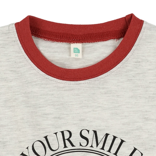 ねこ・いぬリンガー半袖Tシャツ