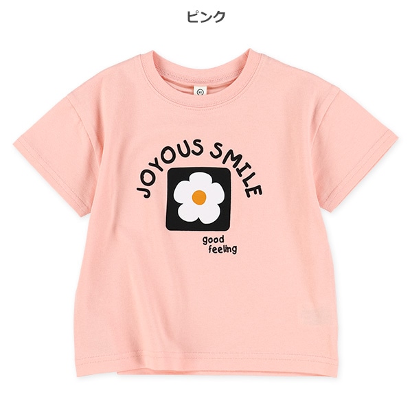 花ロゴ半袖Tシャツ