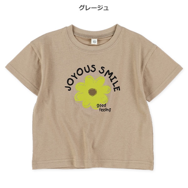 花ロゴ半袖Tシャツ
