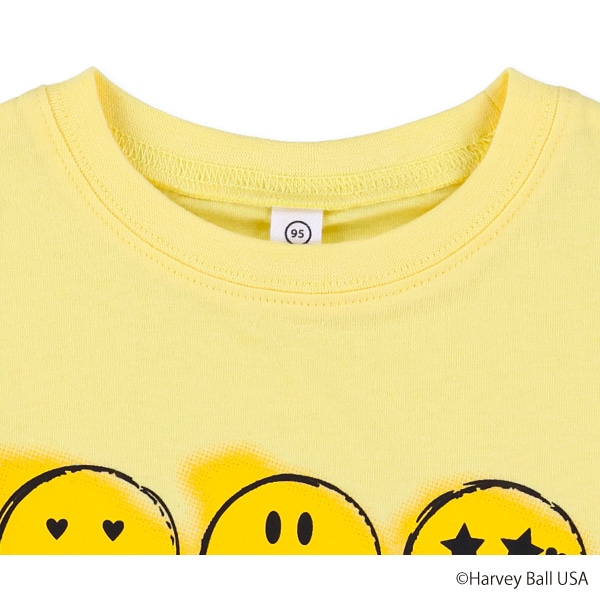 スマイリー胸プリント半袖Ｔシャツ