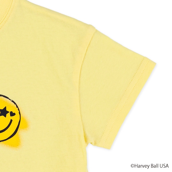 スマイリー胸プリント半袖Ｔシャツ