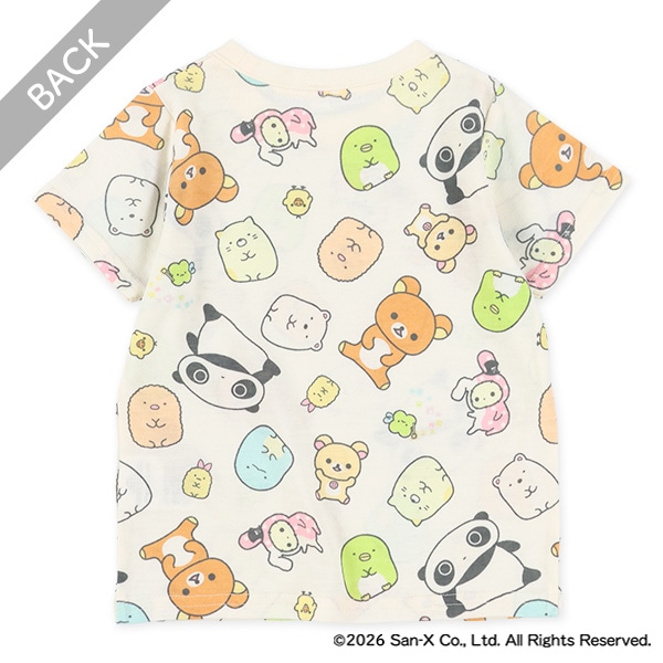 総柄半袖Tシャツ（サンエックスユニバース）