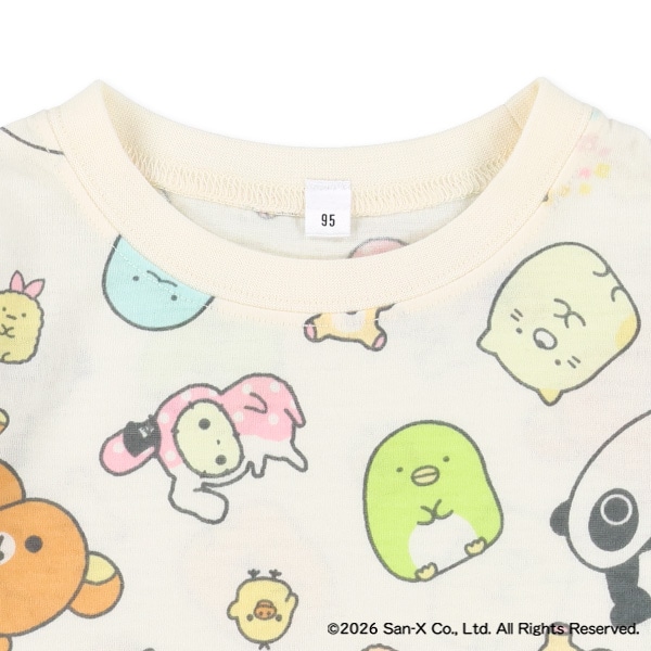 総柄半袖Tシャツ（サンエックスユニバース）