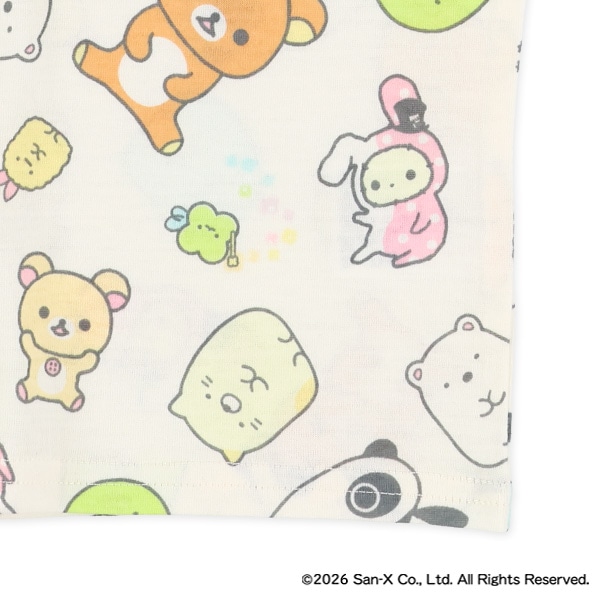 総柄半袖Tシャツ（サンエックスユニバース）