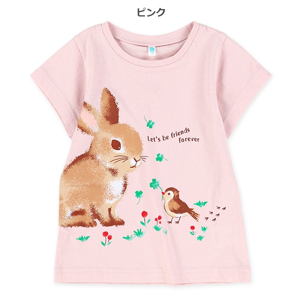 アニマル物語風半袖Tシャツ