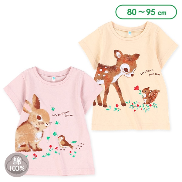 アニマル物語風半袖Tシャツ