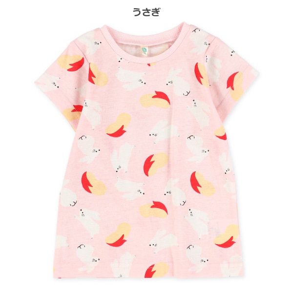 総柄半袖Tシャツ