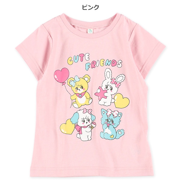 キュートアニマル半袖Tシャツ