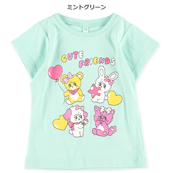 キュートアニマル半袖Tシャツ