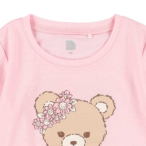 うさぎ・くま前後プリント半袖Tシャツ