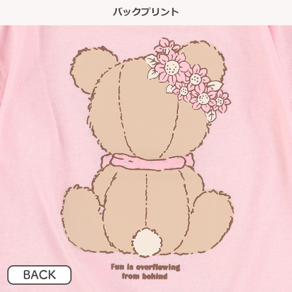 うさぎ・くま前後プリント半袖Tシャツ