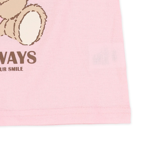 うさぎ・くま前後プリント半袖Tシャツ