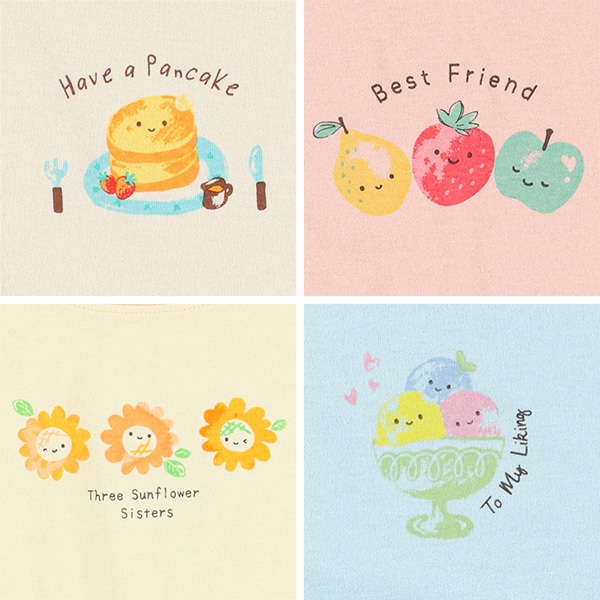 スイーツ・フルーツ・フラワー袖フリルＴシャツ