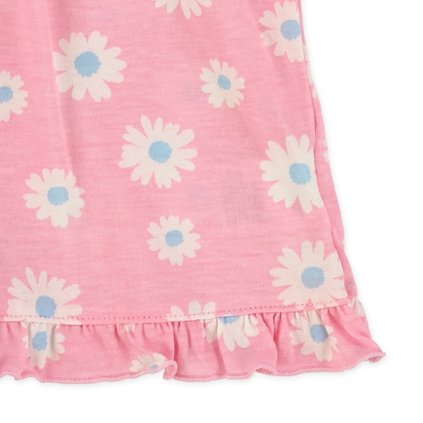 天竺総柄スモック半袖Tシャツ