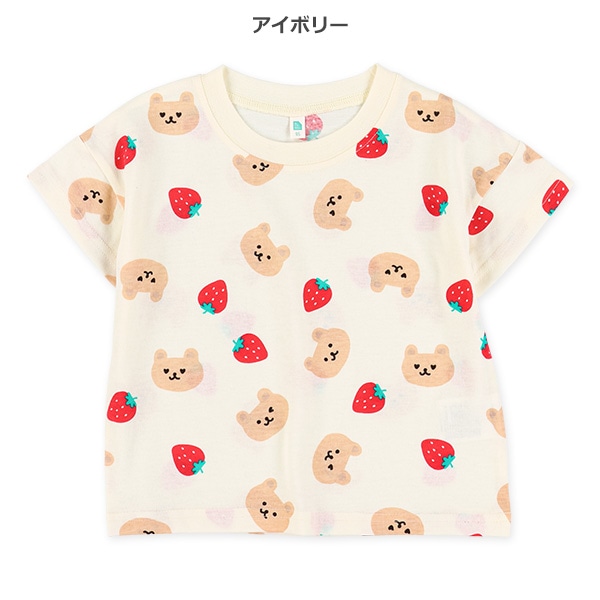 アニマルフルーツ総柄半袖Tシャツ