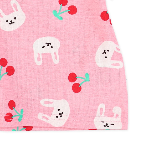 アニマルフルーツ総柄半袖Tシャツ