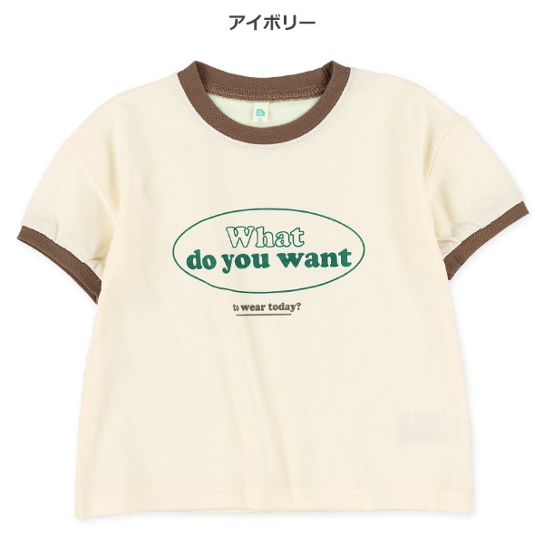 胸ロゴリンガー半袖Tシャツ