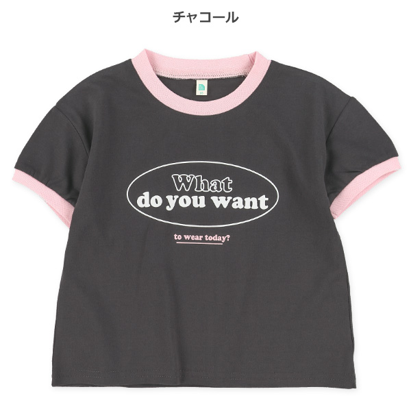 胸ロゴリンガー半袖Tシャツ