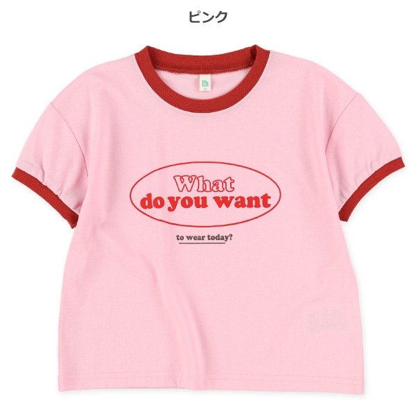 胸ロゴリンガー半袖Tシャツ