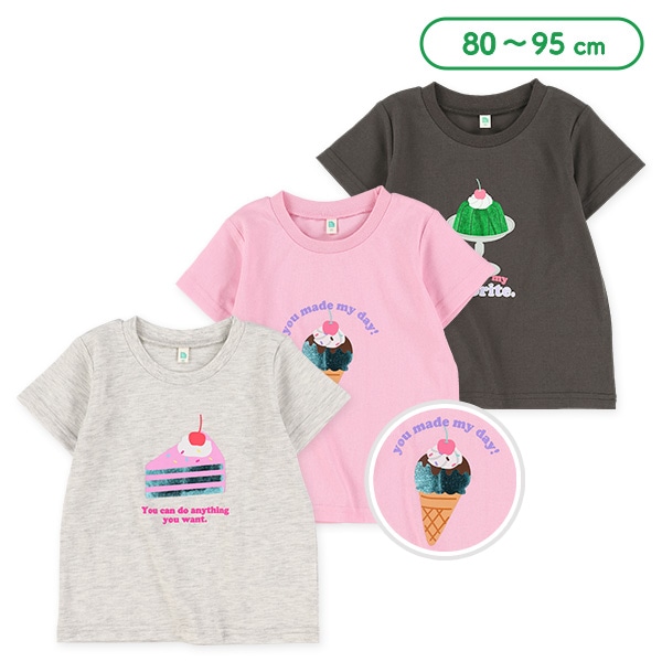 箔プリント半袖Tシャツ