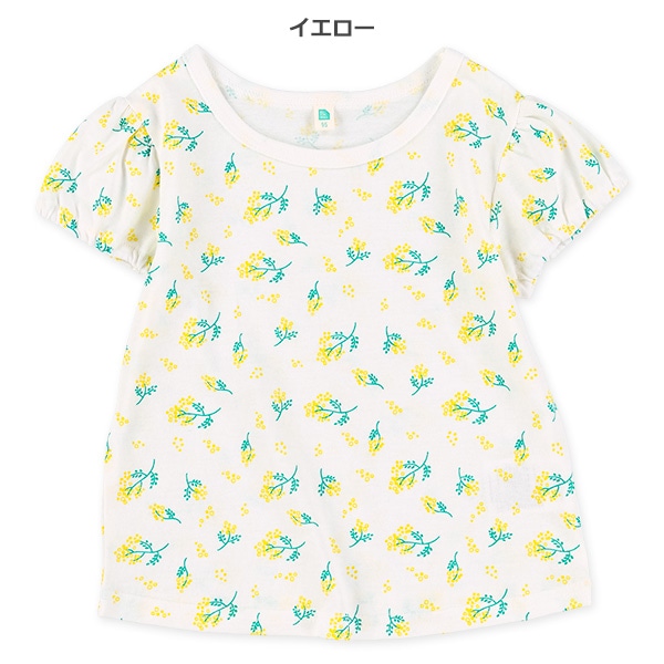 花総柄半袖Tシャツ