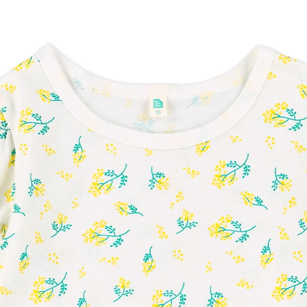 花総柄半袖Tシャツ