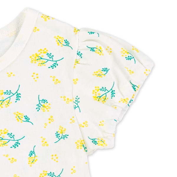 花総柄半袖Tシャツ