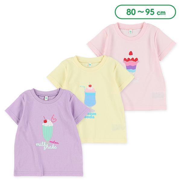 ラメプリント半袖Tシャツ