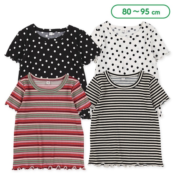 テレコドット・ボーダー半袖Tシャツ