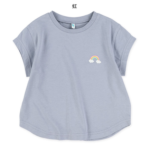 胸刺繍半袖Tシャツ