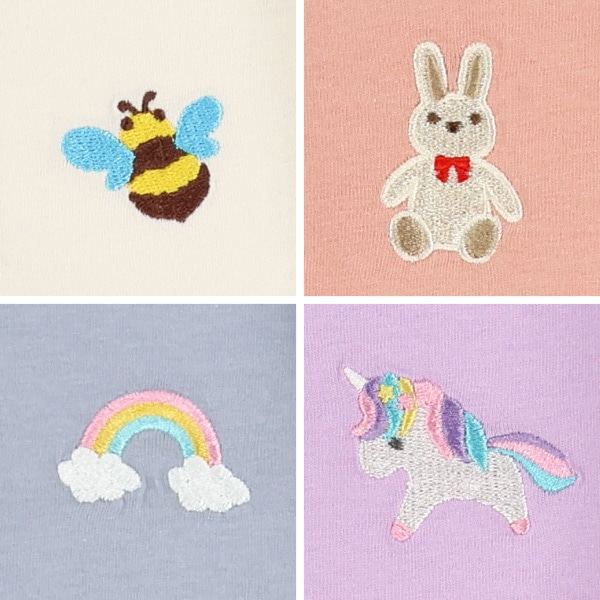 胸刺繍半袖Tシャツ