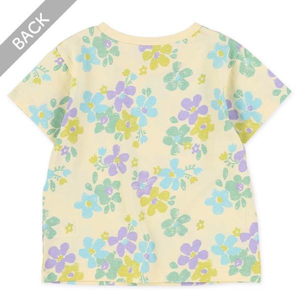 花総柄半袖Tシャツ
